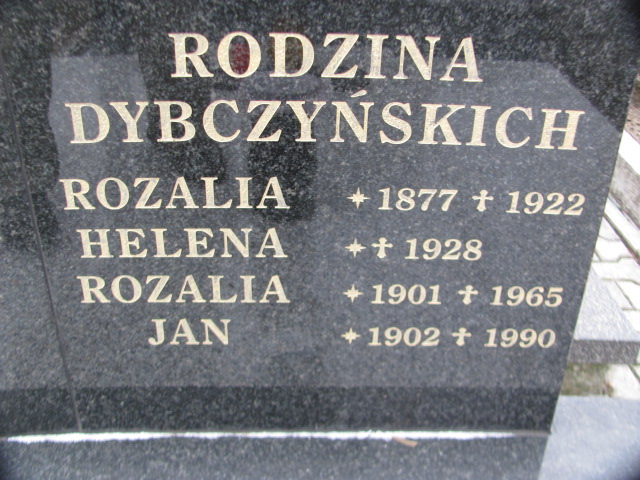 Rozalia Dybczyńska 1901 Wilamowice - Grobonet - Wyszukiwarka osób pochowanych