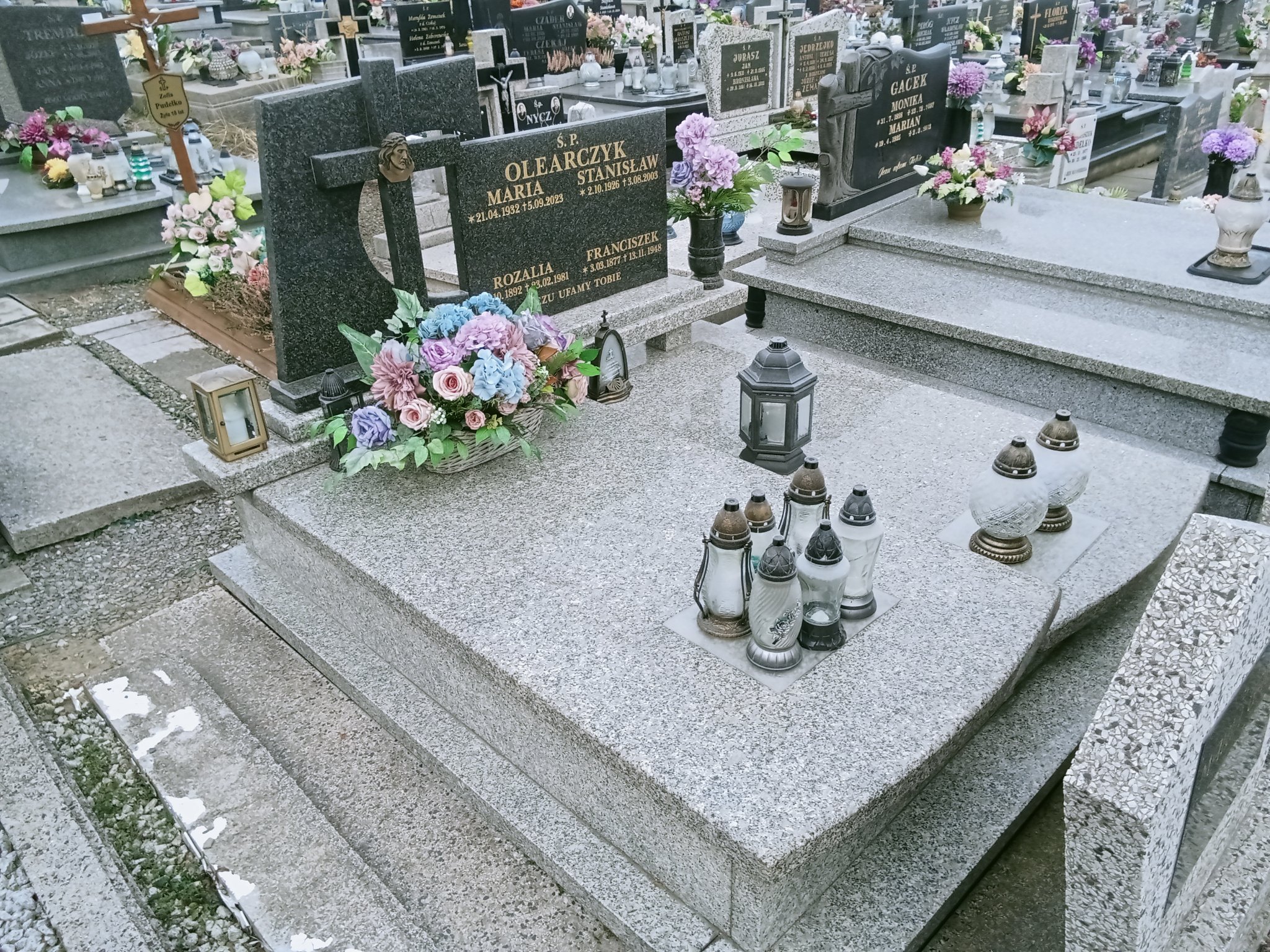 Grób Franciszka Olearczyk