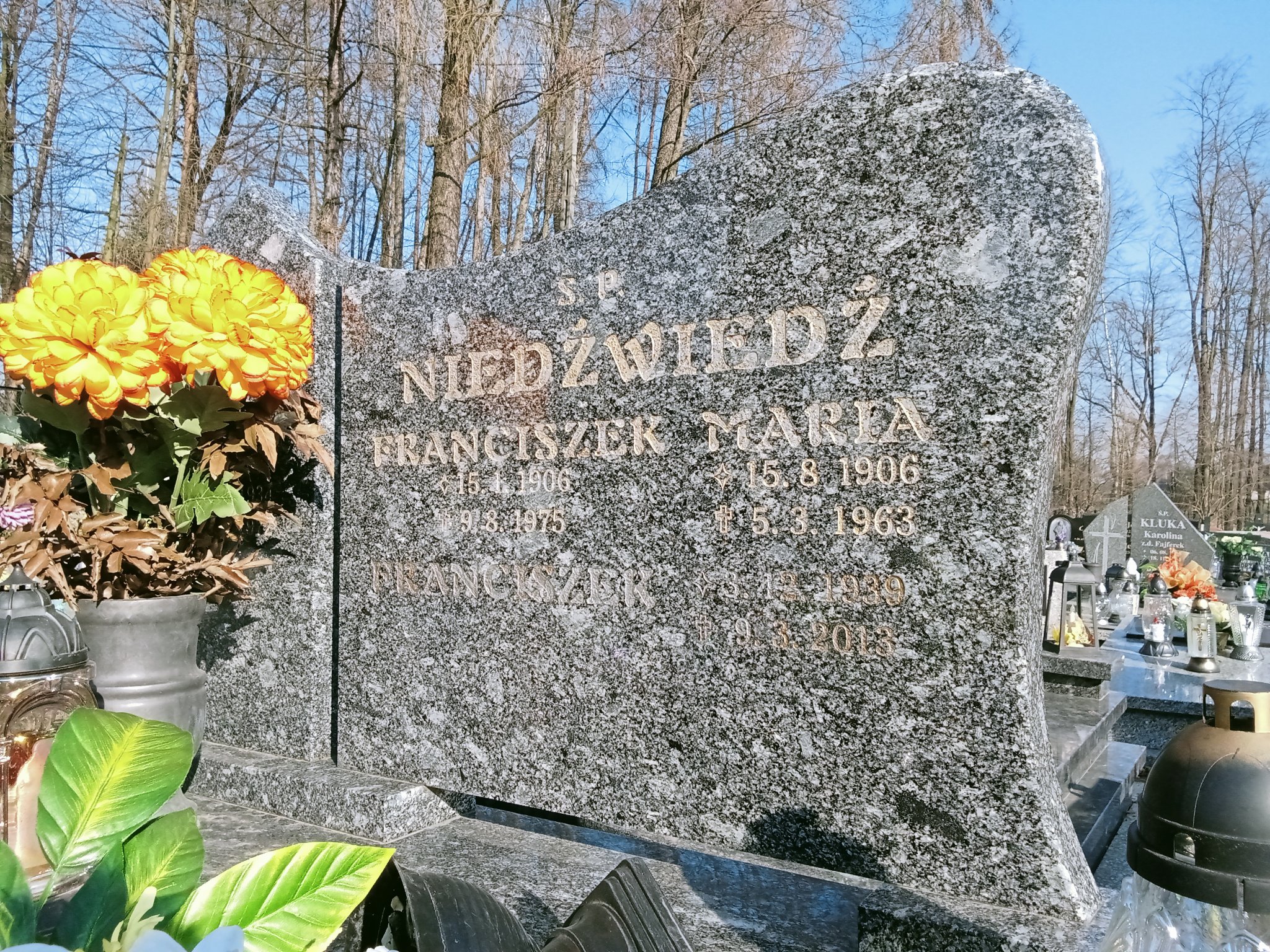 Maria Niedźwiedź 1906 Wilamowice - Grobonet - Wyszukiwarka osób pochowanych