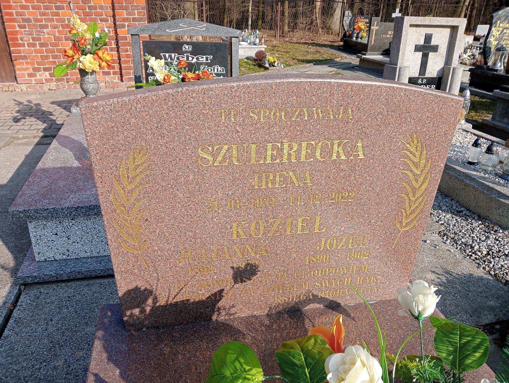 Józef Kozieł 1890 Wilamowice - Grobonet - Wyszukiwarka osób pochowanych